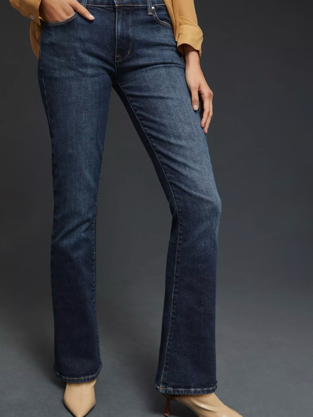Fidelity Denim Dark Indigo Boot Cut Jeans